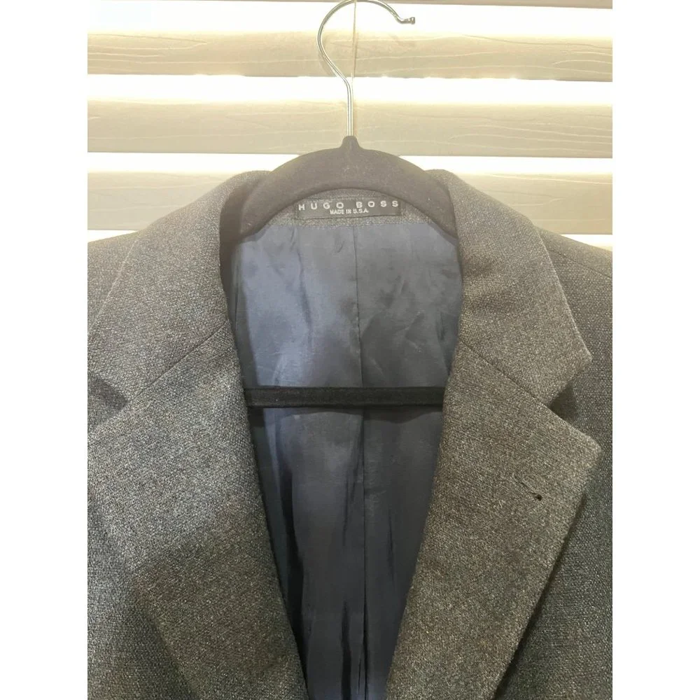 Hugo Boss Angora Wool Made in USA Blazer‎ Sport Coat - Size 44R